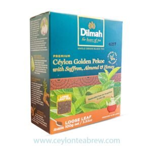 Ceylon golden pekoe tea with saffron and Almond and honey