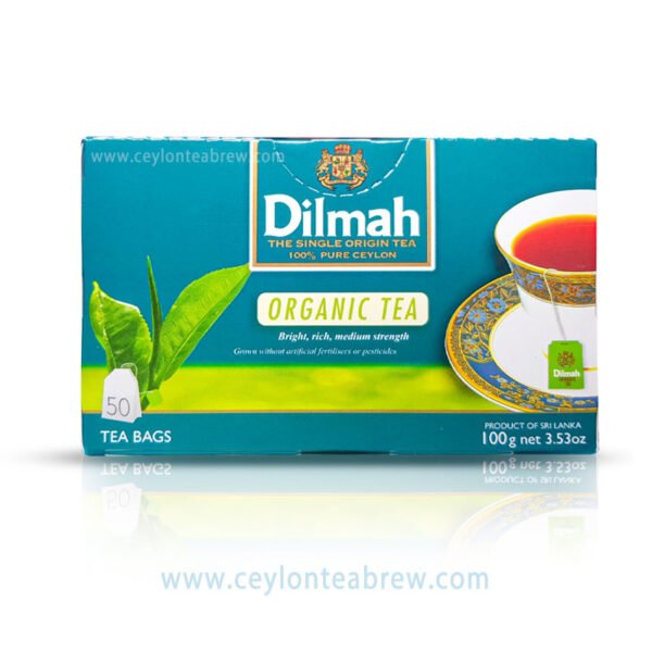 Dilmah Pure ceylon Organic medium strenght black tea bags