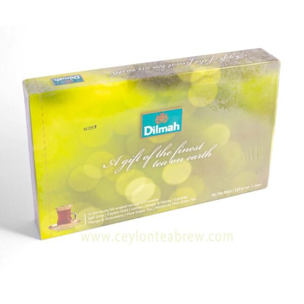 Dilmah Ceylon 8 varieties naturally Flavored tea foil wrapped bags for gift pack