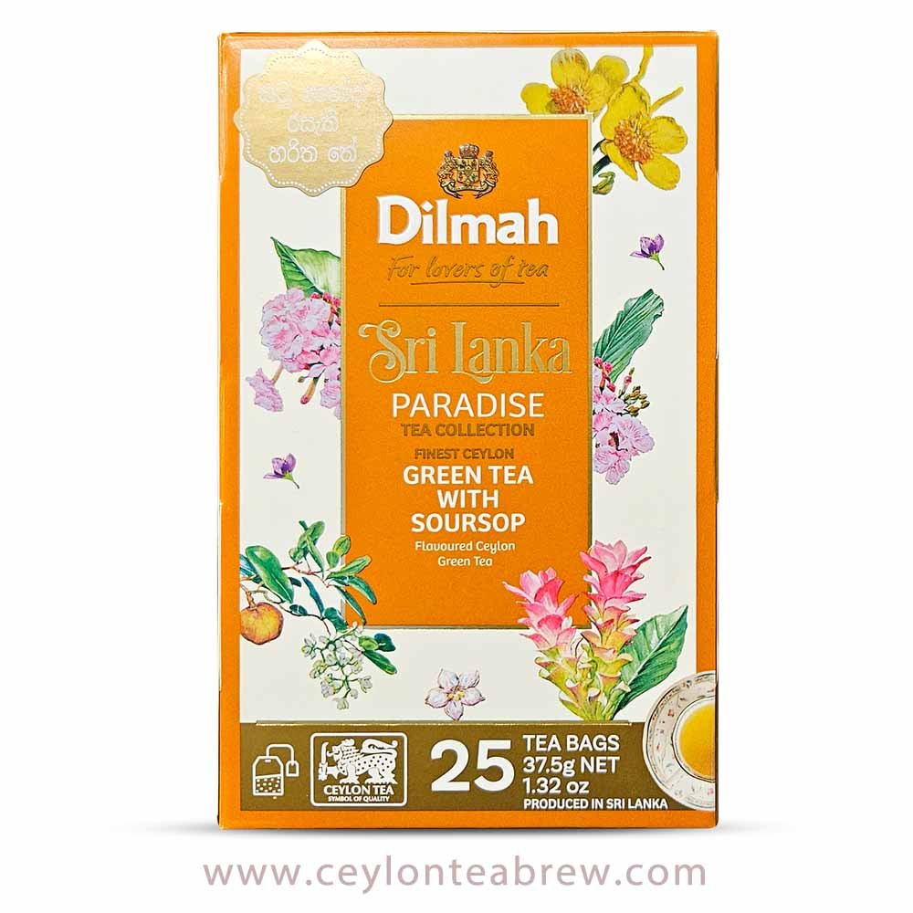 Dilmah Ceylon Green tea with natural Soursop flavor Dilmah Ceylon Green tea with natural Soursop flavor
