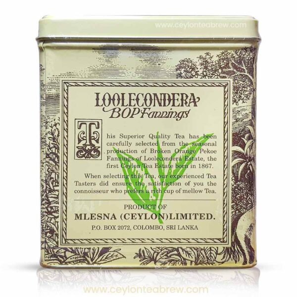 Mlesna Ceylon Loolecondera Loose leaf BOP best tea 500g