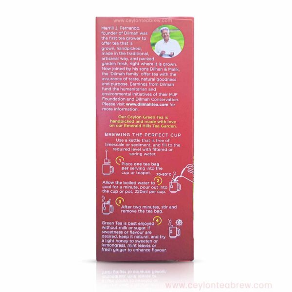 Pure Ceylon Green Tea bags with Ceylon Cinnamon extracts