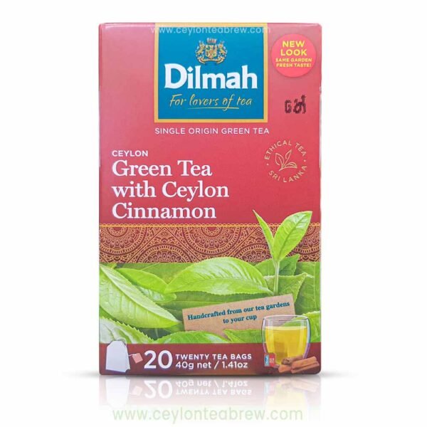 Pure Ceylon Green Tea bags with Ceylon Cinnamon extracts