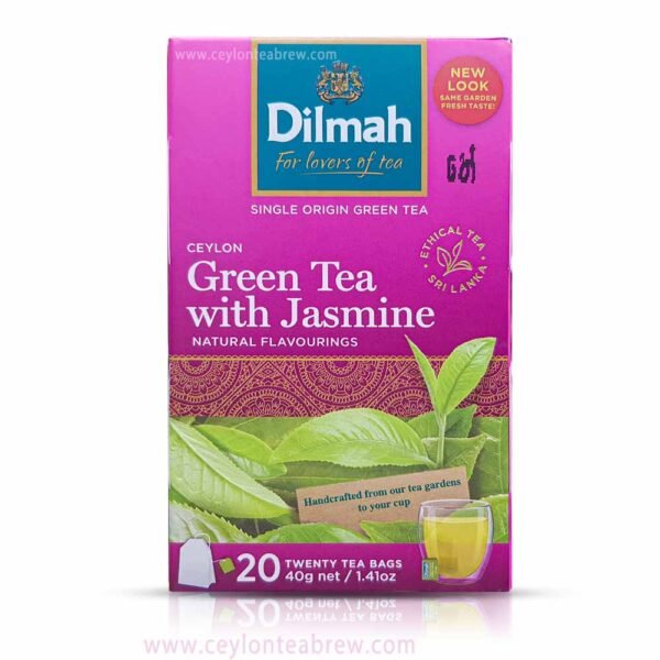 Dilmah Ceylon Pure Green Tea bags with Jasmine extracts - Image 3