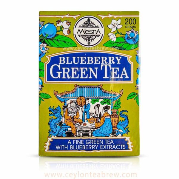 Mlesna Ceylon green leaf tea with blueberry extracts 200g