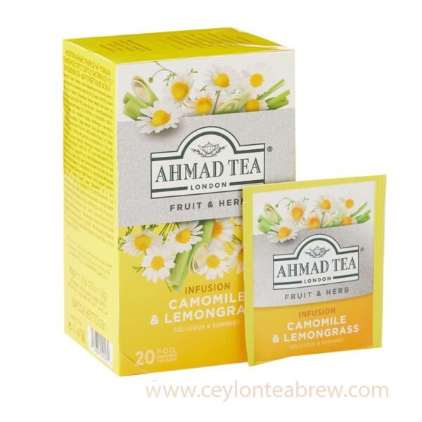 Ahmed Tea London Ceylon Camomile and Lemon grass tea bags - Image 1