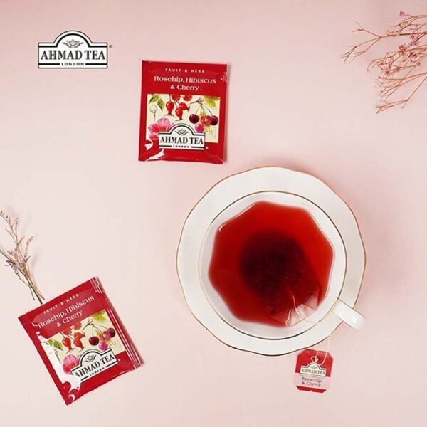 Ahmed Tea London Ceylon Rosehip , Hibiscus and Cherry flavor - Image 3
