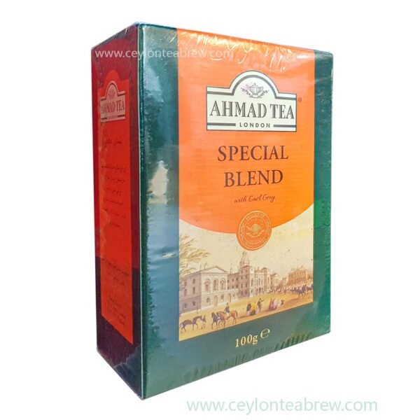 Ahmed Tea London Pure Ceylon special blend leaf tea with earl grey 100g - Image 2