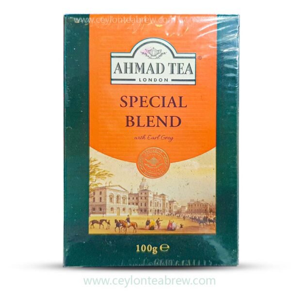 Ahmed Tea London Pure Ceylon special blend leaf tea with earl grey 100g - Image 1
