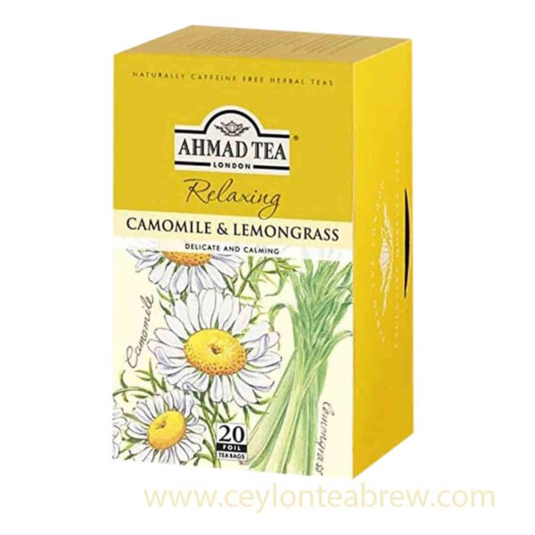 Ahmed Tea London Ceylon Camomile and Lemon grass tea bags - Image 5
