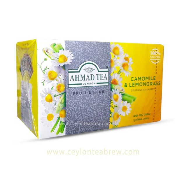 Ahmed Tea London Ceylon Camomile and Lemon grass tea bags - Image 6