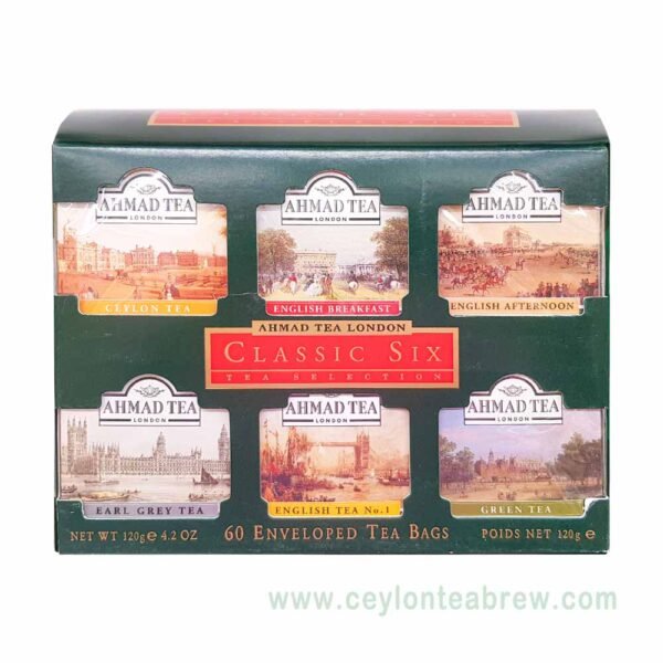 Ahmed Tea London Ceylon six flavored tea 60 enveloped collection gift pack - Image 5