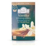 Ahmed Tea London Vanilla Tranquility flavored Ceylon black tea bags with Vanilla pieces