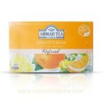 Ahmed Tea London Orange and Lemon flavored Ceylon tea bags with fruits pieces - Image 2
