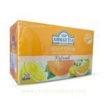 Ahmed Tea London Orange and Lemon flavored Ceylon tea bags with fruits pieces - Image 3
