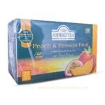 Ahmed Tea London peach and passion fruit flavored Ceylon tea bags with fruits pieces - Image 3