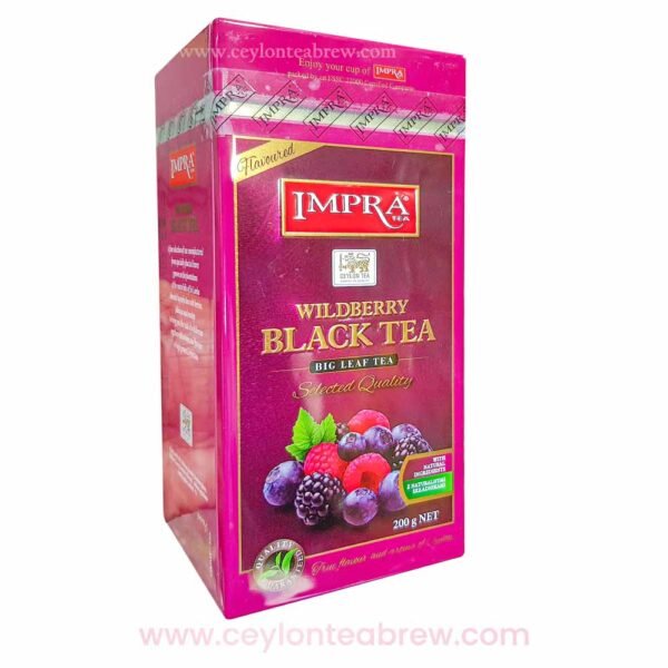 Impra Ceylon Black tea with natural wild berry big leaf tea 200g - Image 1
