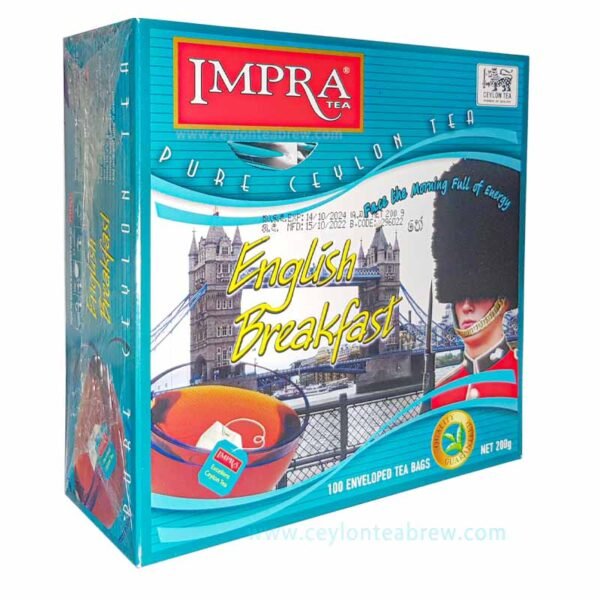 Impra Ceylon original English Breakfast high grown black tea bags - Image 1