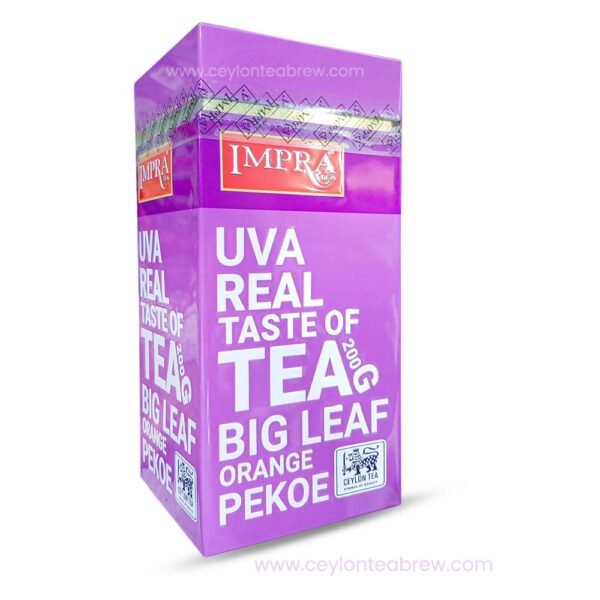 Impra Ceylon Uva big leaf Orange Pekoe tea 200g - Image 2