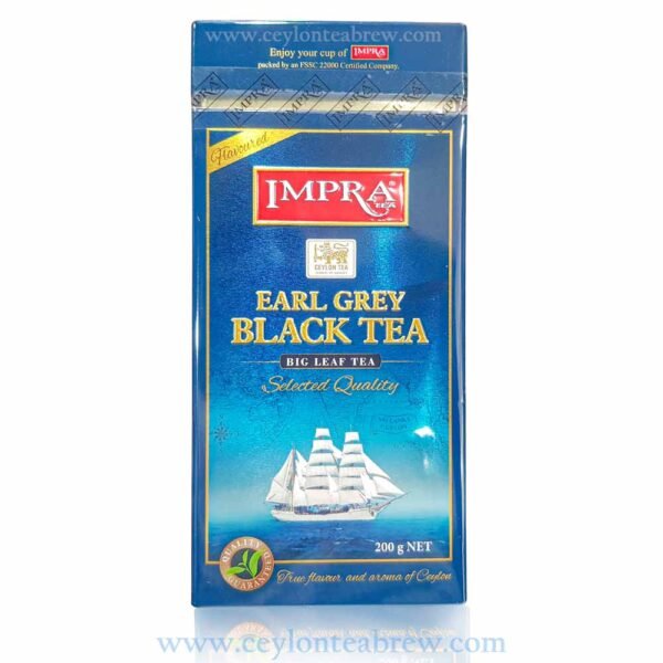 Impra Ceylon flavored Earl grey big leaf tea selected quality - Image 1