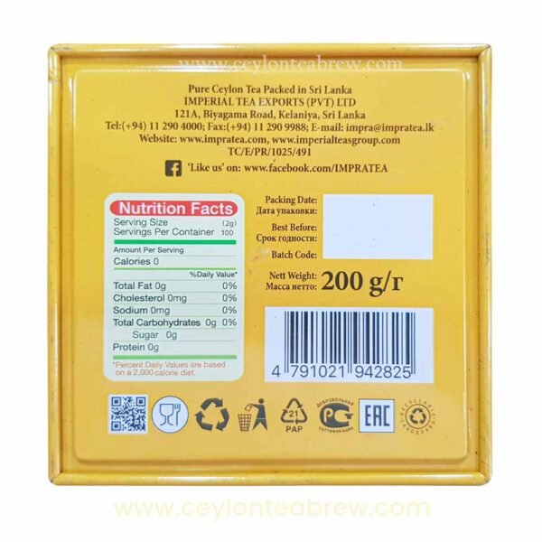 Impra ceylon pure black tea with natural citrus punch leaf tea4