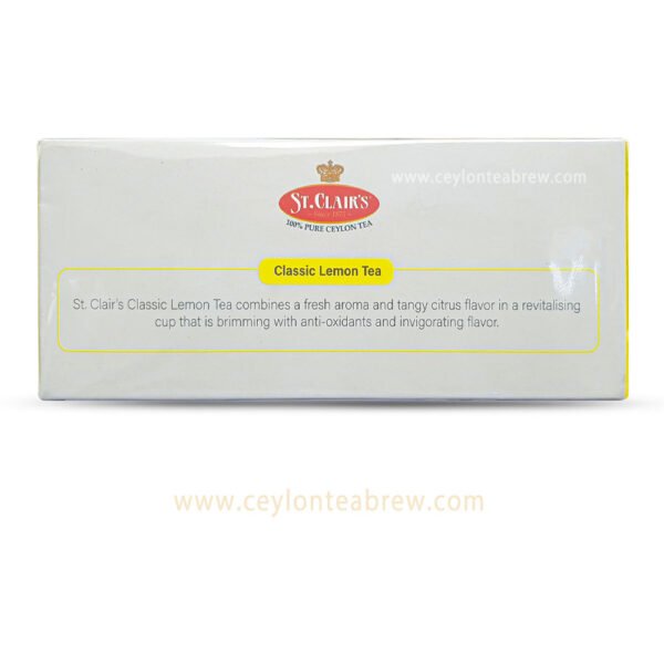 St. Clair's Ceylon black tea classic lemon tea bags - Image 4