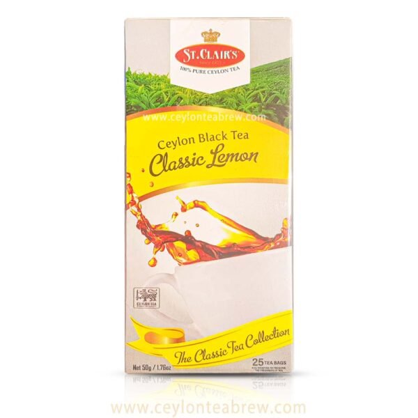 St. Clair's Ceylon black tea classic lemon tea bags - Image 10