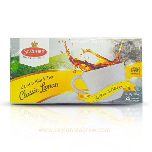 St. Clair's Ceylon black tea classic lemon tea bags - Image 9