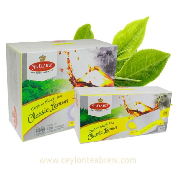 St. Clair's Ceylon black tea classic lemon tea bags - Image 1