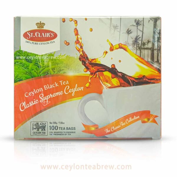 St Clairs Ceylon black tea classic supreme tea bags 100 3