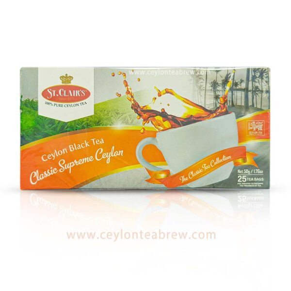 St Clairs Ceylon black tea classic supreme tea bags 50 2