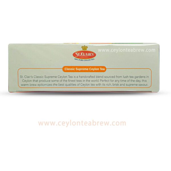 St Clairs Ceylon black tea classic supreme tea bags 50 4
