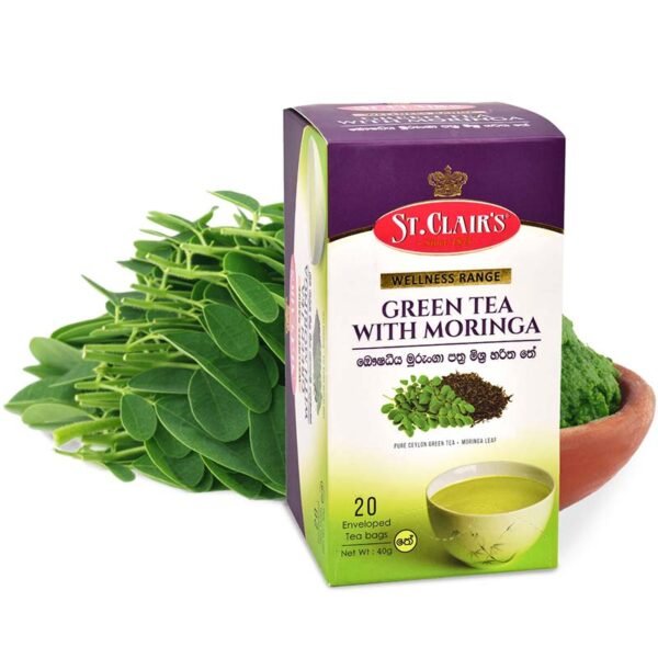 St.Clair's Ceylon green tea with moringa - Image 1