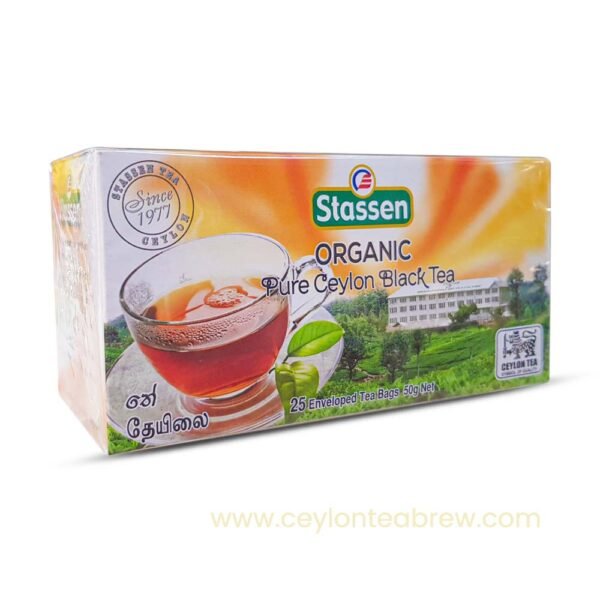 Stassen pure organic black tea 25 bags