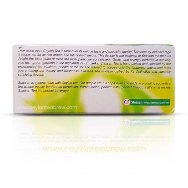 Statessen Ceylon organic Pure green tea 25 bags 3