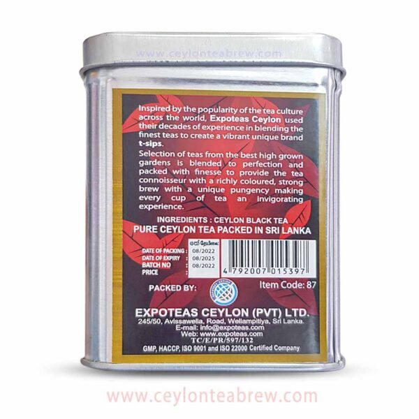T-Sips Supreme Premium BOPF Ceylon Black leaf Tea - Image 3