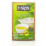 T- Sips Ceylon organic pure green tea foiled enveloped bags - Image 2