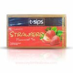 T- Sips Ceylon tea with natural strawberry flavored tea bags