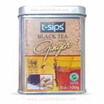 T-Sips Ceylon Pure black leaf tea with natural ginger extracts