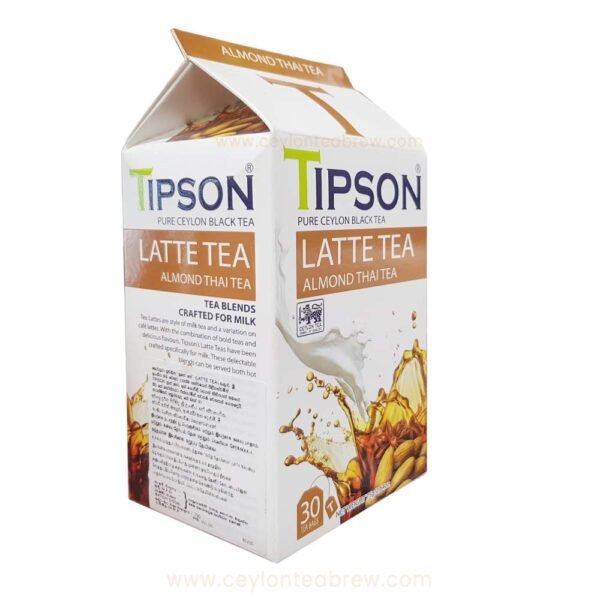 Tipson Ceylon Black Tea Almond Thai Latte Tea bags - Image 2