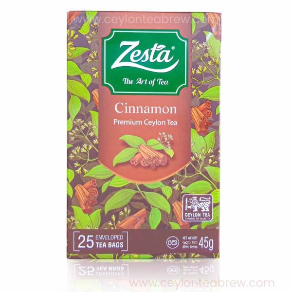 Zesta Ceylon Pure organic Cinnamon tea 25 bags antioxidant 3