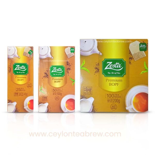 Zesta Ceylon black premium BOPF 100 tea bags