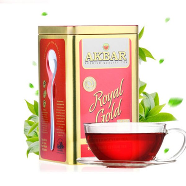 Akbar Ceylon Premium Extra Large Leaf Royal Gold Tea 250g - Image 1