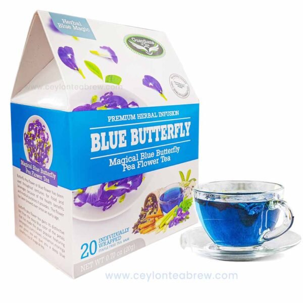 Blue butterfly pea flower tea Clitoria ternatea drink - Image 1