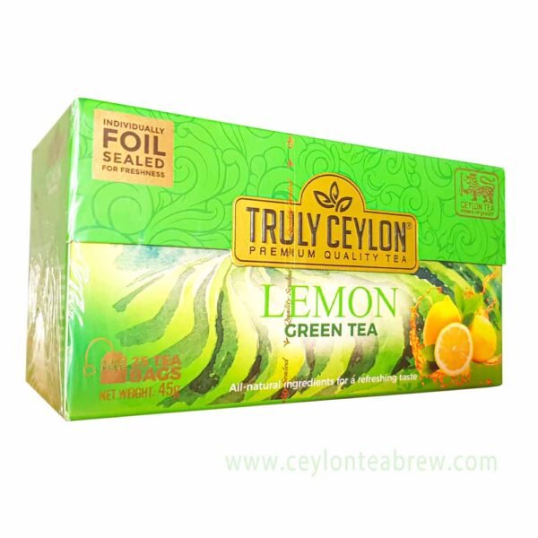 Truly Ceylon Lemon Green Tea with Natural Antioxidant - Image 2