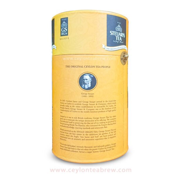 Steuart Ceylon pure black BOP Dimbula Region Loose leaf Tea - Image 2
