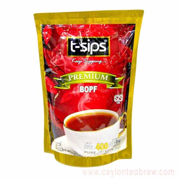 T-sips Premium Ceylon BOPF black leaf Tea pack - Image 4