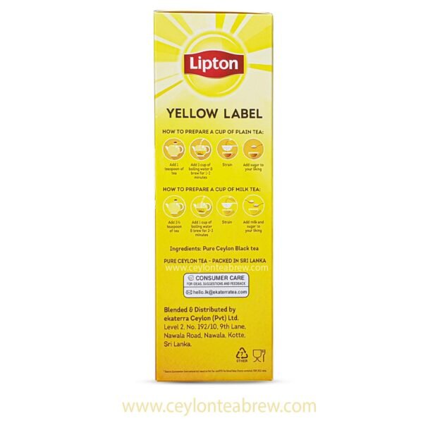 Ceylon Lipton yellow label black tea