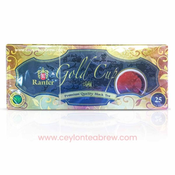 Ranfer Ceylon pure black tea gold cup bags