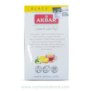 Akbar Ceylon flavored black tea with real fruit pieces